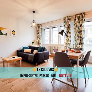 Le Coqu'aix - Hyper-centre - Parking - Wifi - Netflix Appartement